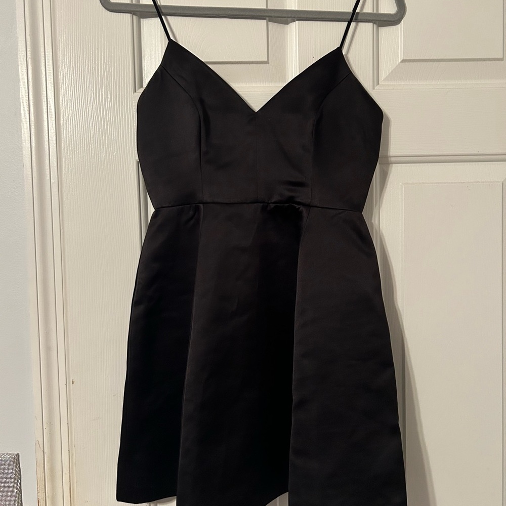 Lovers + Friends Black A-line Mini Dress with Spaghetti Straps